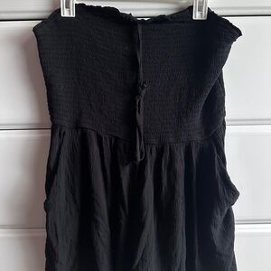 Wild Fable Textured Black Jumpsuit